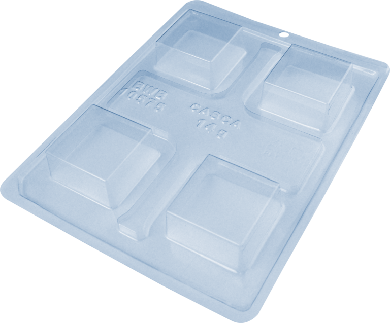 Square Medium Brazilian Honey Bread 3-Part Chocolate Mold (BWB)