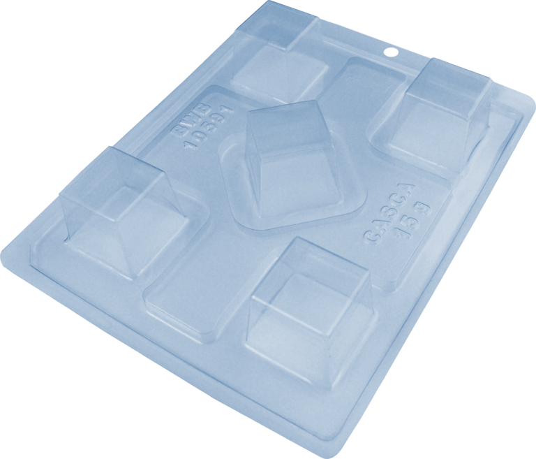 Square Cup 3-Part Chocolate Mold (BWB)