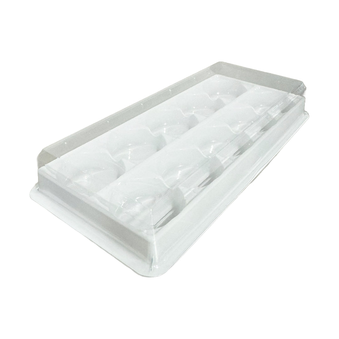 10 Cavities Clear/White Candy Case w/ Lid (10 count) BWB