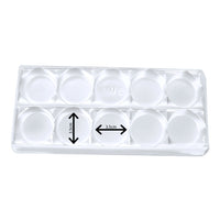 Thumbnail for 10 Cavities Clear/White Candy Case w/ Lid (10 count) BWB