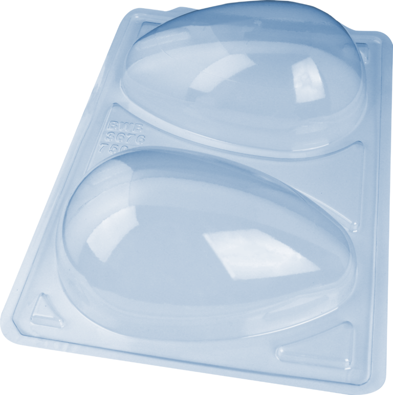 Plain Easter Egg 3-Part Chocolate Mold 750g Shell (BWB)