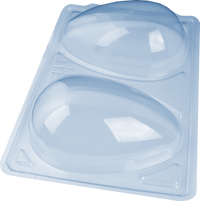 Thumbnail for Plain Easter Egg 3-Part Chocolate Mold 750g Shell (BWB)