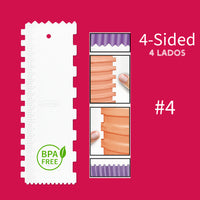 Thumbnail for 4-Sided Plastic Cake Decorating Comb #4 (3