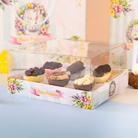 Thumbnail for Box for Easter Egg With Clear Lid. (For 50g  egg shells) AFETO Line - 10 Pack