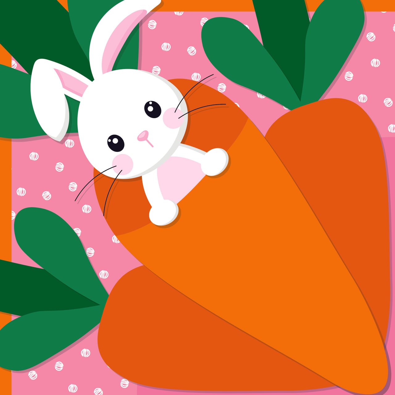 Wrapping Paper for 350g to 500g Easter Egg - 5 pack. CARROT PINK