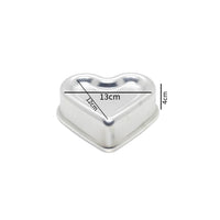 Thumbnail for Aluminum Mini Cake Pan with Heart Design 12x13x4.5cm (LxWxH)