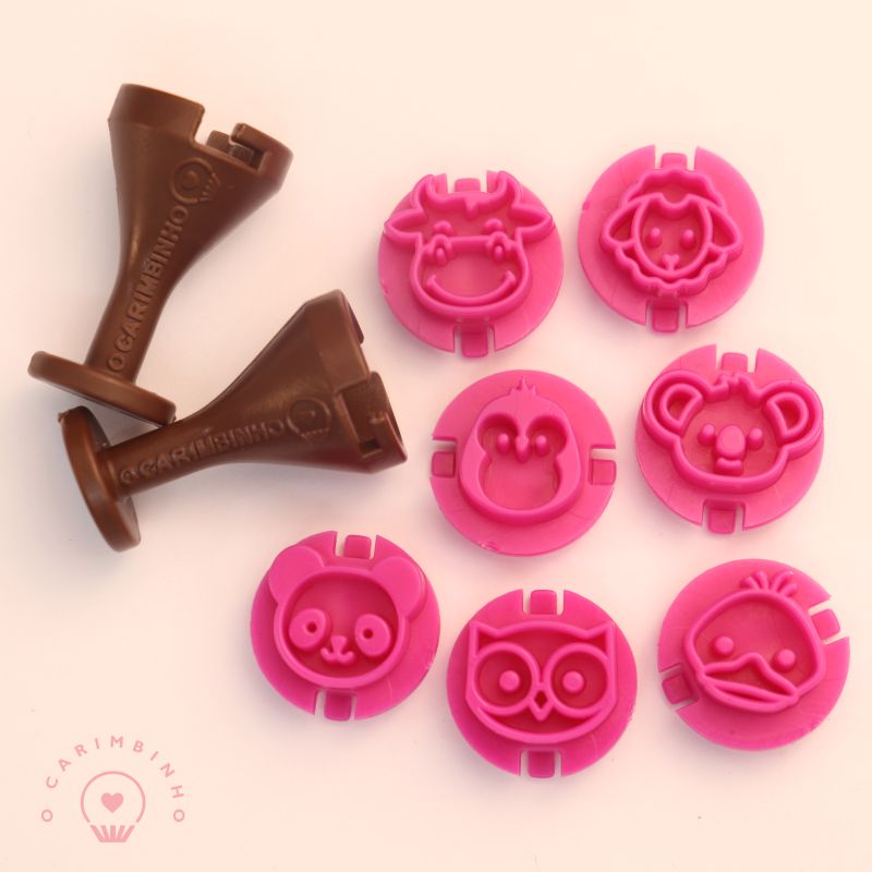 "Animals 2" Embossing Candy Stamp Set  (12 pieces) Bichinhos 2
