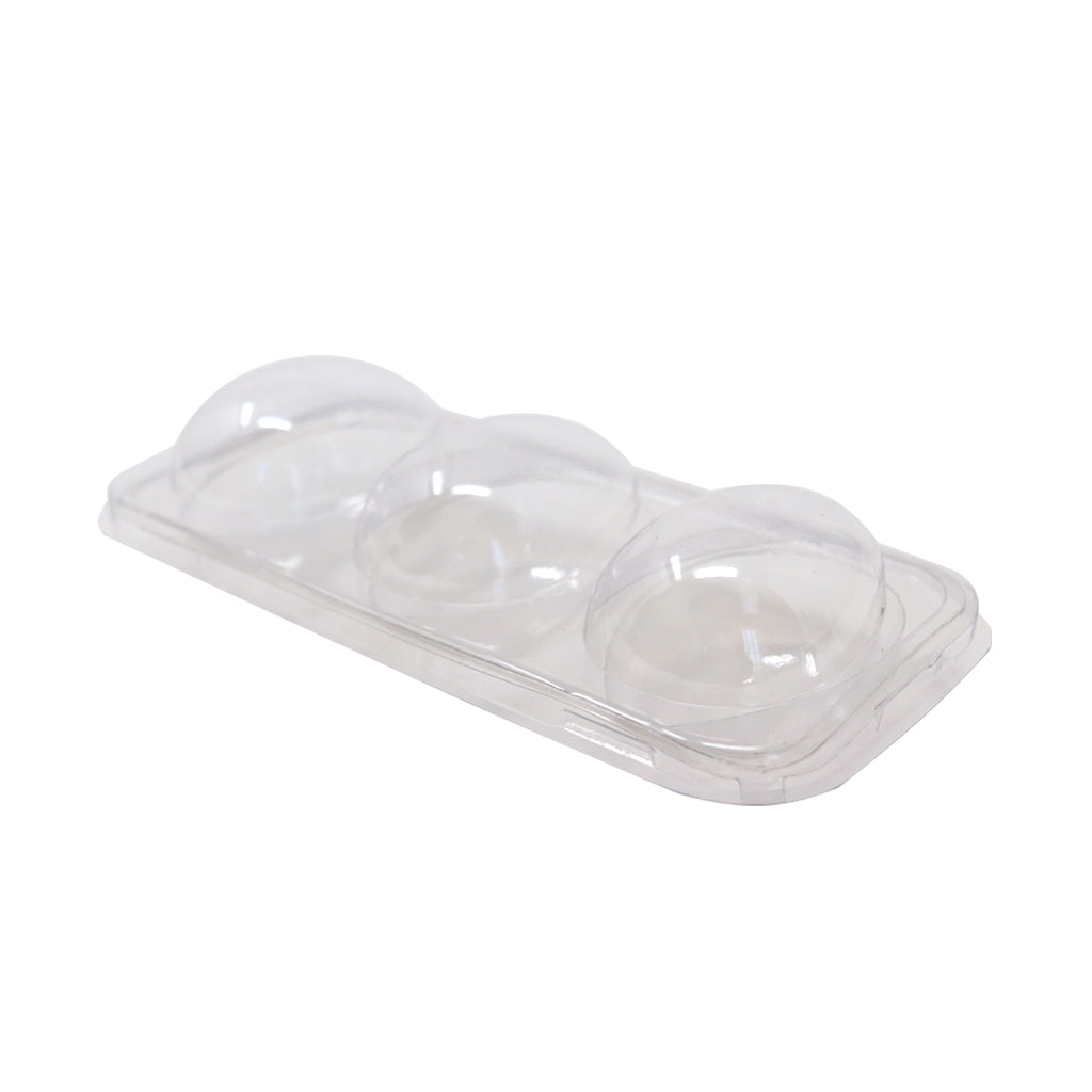 3 Cavities 50g Easter Egg Clear Case  (5 count)