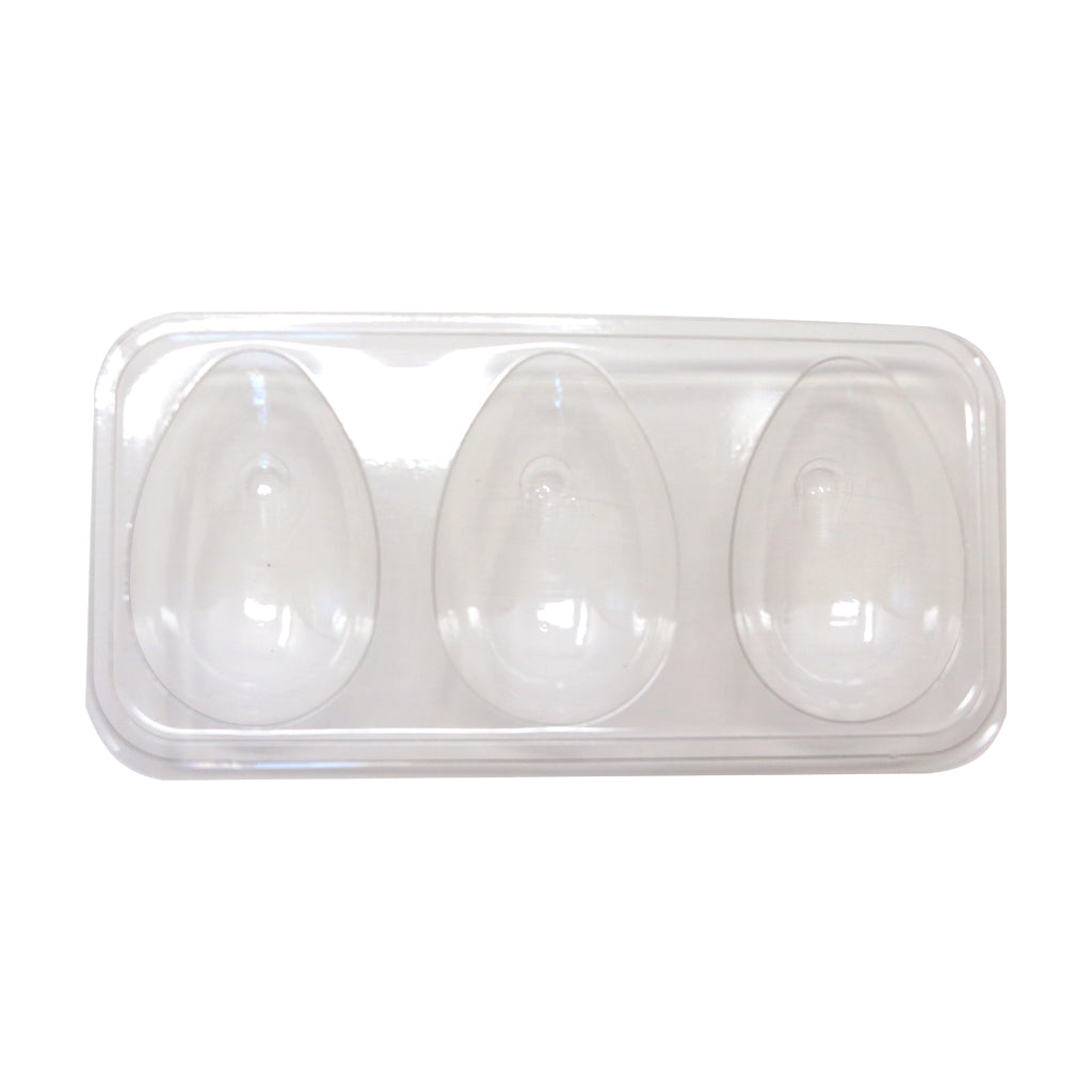 3 Cavities 50g Easter Egg Clear Case  (5 count)
