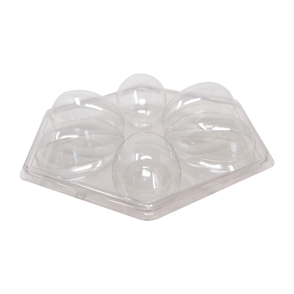 6 Cavities 50g Easter Egg Clear Case  (5 count)