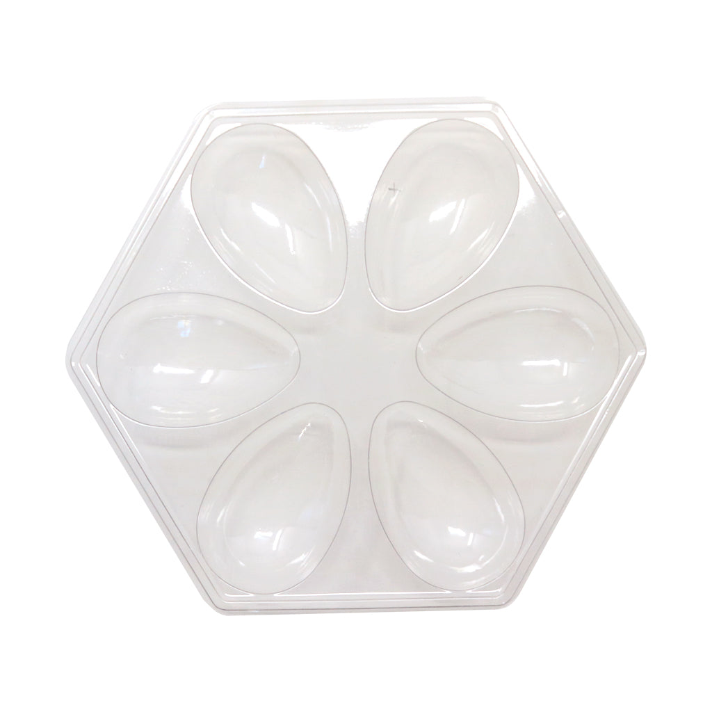 6 Cavities 50g Easter Egg Clear Case  (5 count)