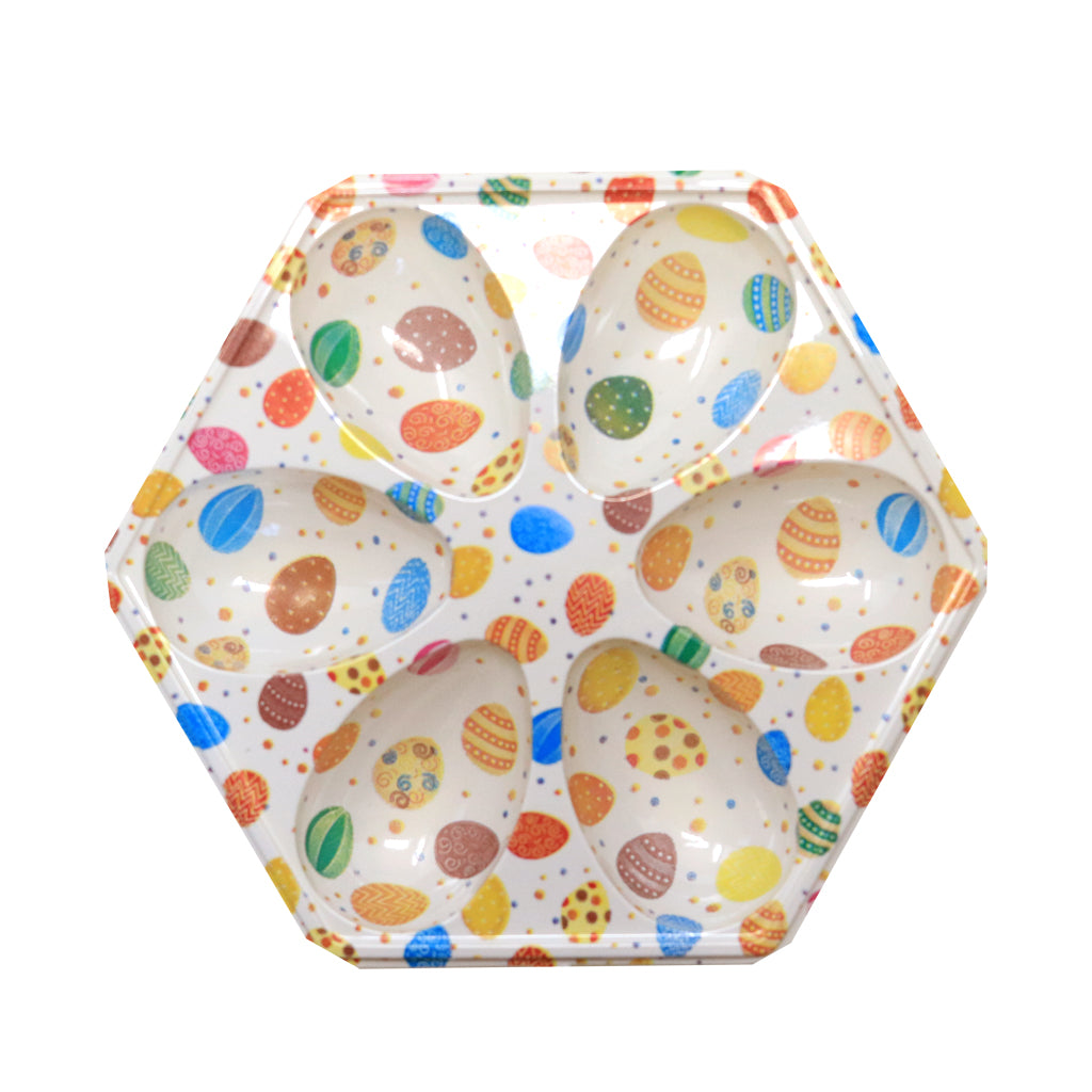 6 Cavities 50g Easter Egg (Egg design/Clear Case ,5 count)