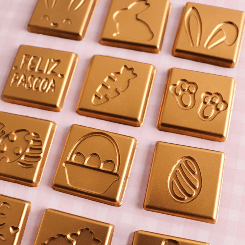Square Easter Chocolates Standard Chocolate Mold (BWB)