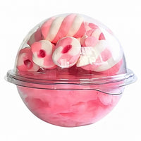 Thumbnail for 12cm Spherical Container for Desserts (3-Pck) Clear W/ DIVIDER