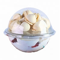 Thumbnail for 12cm Spherical Container for Desserts (3-Pck) Clear W/ DIVIDER