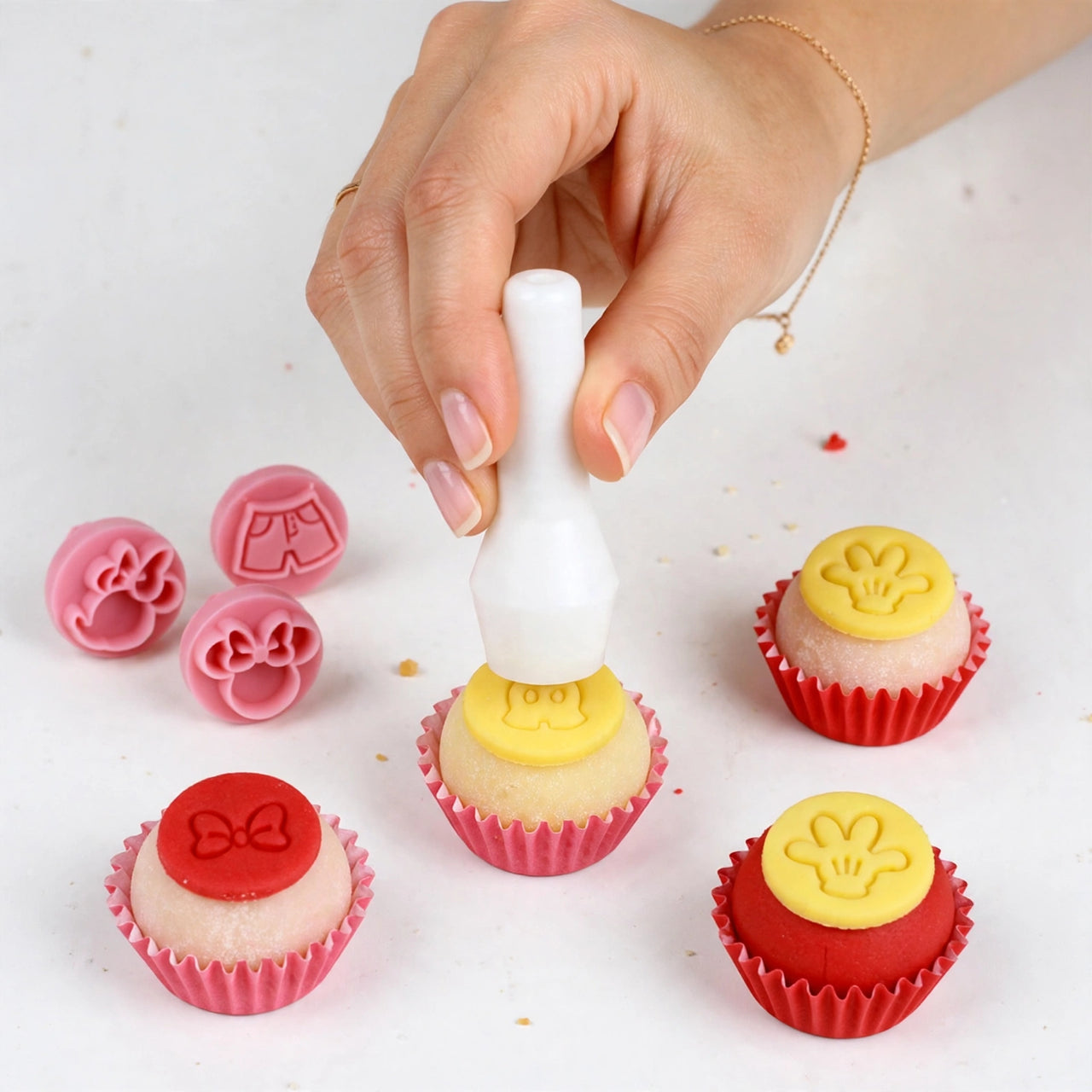 "Little Mice Party Theme" Embossing Candy Stamp Set (BlueStar 9 pieces)