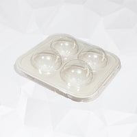 Thumbnail for 4 Cavities Clear/White Candy Case (5 count)