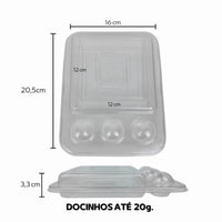 Thumbnail for Container for Slice Cake and 3 candies (5-Pack) White