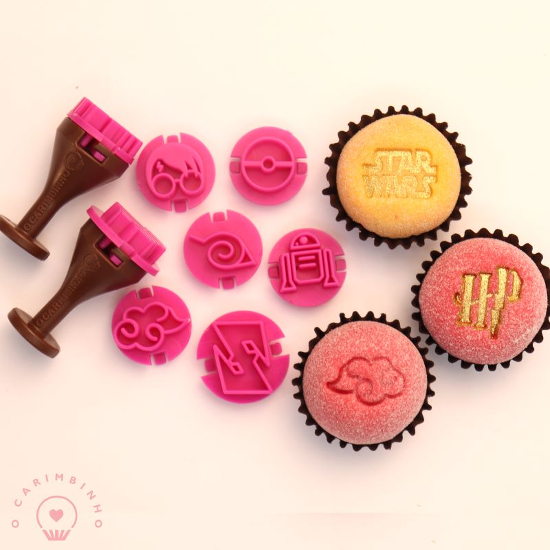 "Geek" Embossing Candy Stamp Set  (10 pieces) Geek