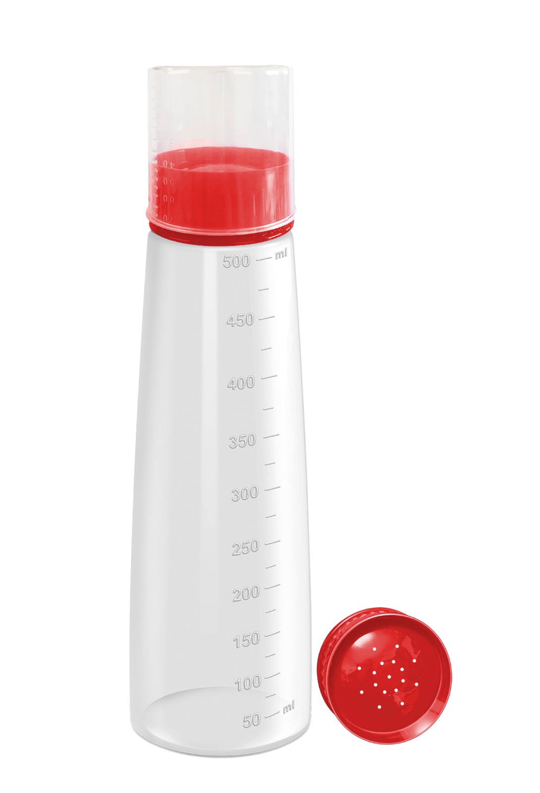 Plastic Bottle for Soaking Cake (16 fl oz) Red Lid