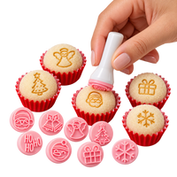 Thumbnail for Mini Fondant & Brigadeiro Embosser Stamp Set – Christmas | 1.5 cm (0.59 in) | Natal