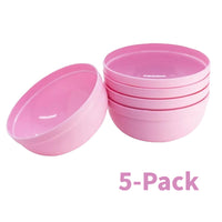 Thumbnail for Plastic Mini Bowl 270ml Capacity (5-Pack) Pink