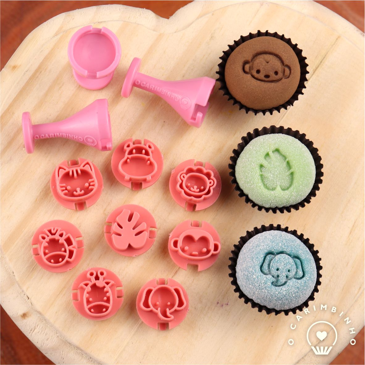 "Safari" Embossing Candy Stamp Set  (11 pieces) Safari