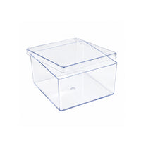 Thumbnail for Square Crystal Clear Plastic Cake Box – 500 mL | 10 × 10 × 6 cm (3.94 × 3.94 × 2.36 inches)