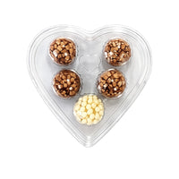 Thumbnail for 5 cavities Clear/Clear Heart Candy case (5 count)
