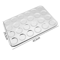 Thumbnail for Brazilian Wedding Cookie Pan – 43.5 x 29.5 cm – 24 Cavities – Professional Aluminum Mold by Caparroz