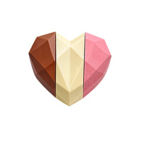 Thumbnail for Sliced Hearts 350g (Shell) 3-Part Chocolate Mold (BWB)