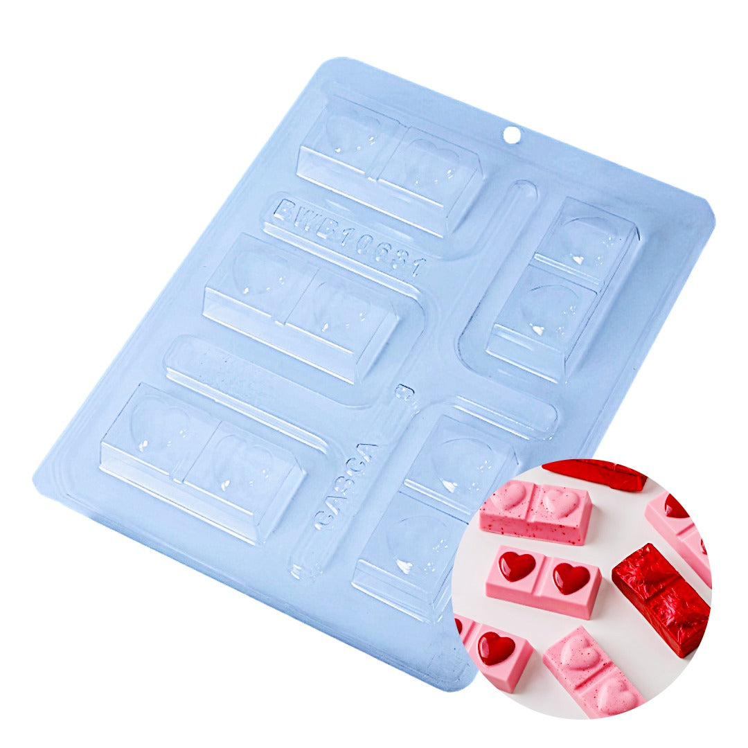 Dual Love Mini Bar 3-Part Chocolate Mold (BWB)