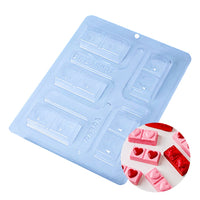 Thumbnail for Dual Love Mini Bar 3-Part Chocolate Mold (BWB)