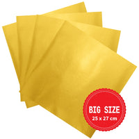 Thumbnail for Wrapping for Bolo Gelado | Shiny Gold BIG SIZE 25x27cm (50 Pack)