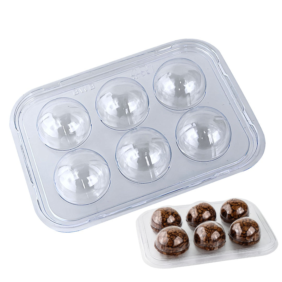 6 Cavities Clear Candy Case BWB (10 count)