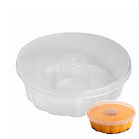 Thumbnail for Oven Safe Plastic Extra Large Pudding/Flan Pan With Lid - 5 Pack (1.1L) FLOWER BLUESTAR