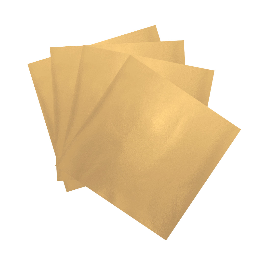 Wrapping for Bolo Gelado | Matte/Fosco Gold 20x22cm (50 Pack)