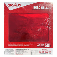 Thumbnail for Wrapping for Bolo Gelado | Shiny Red 20x22cm (50 Pack)