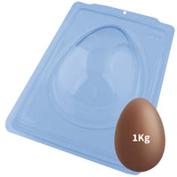 Thumbnail for Plain Easter Egg 3-Part Chocolate Mold 1Kg Shell (BWB)
