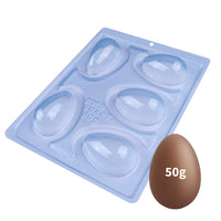 Thumbnail for Plain Easter Egg 50g Shell 3-Part Chocolate Mold (BWB)