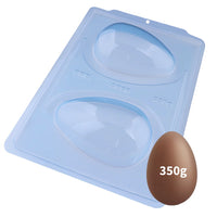 Thumbnail for PRO Plain Easter Egg 3-Part Chocolate Mold 350g Shell (BWB)
