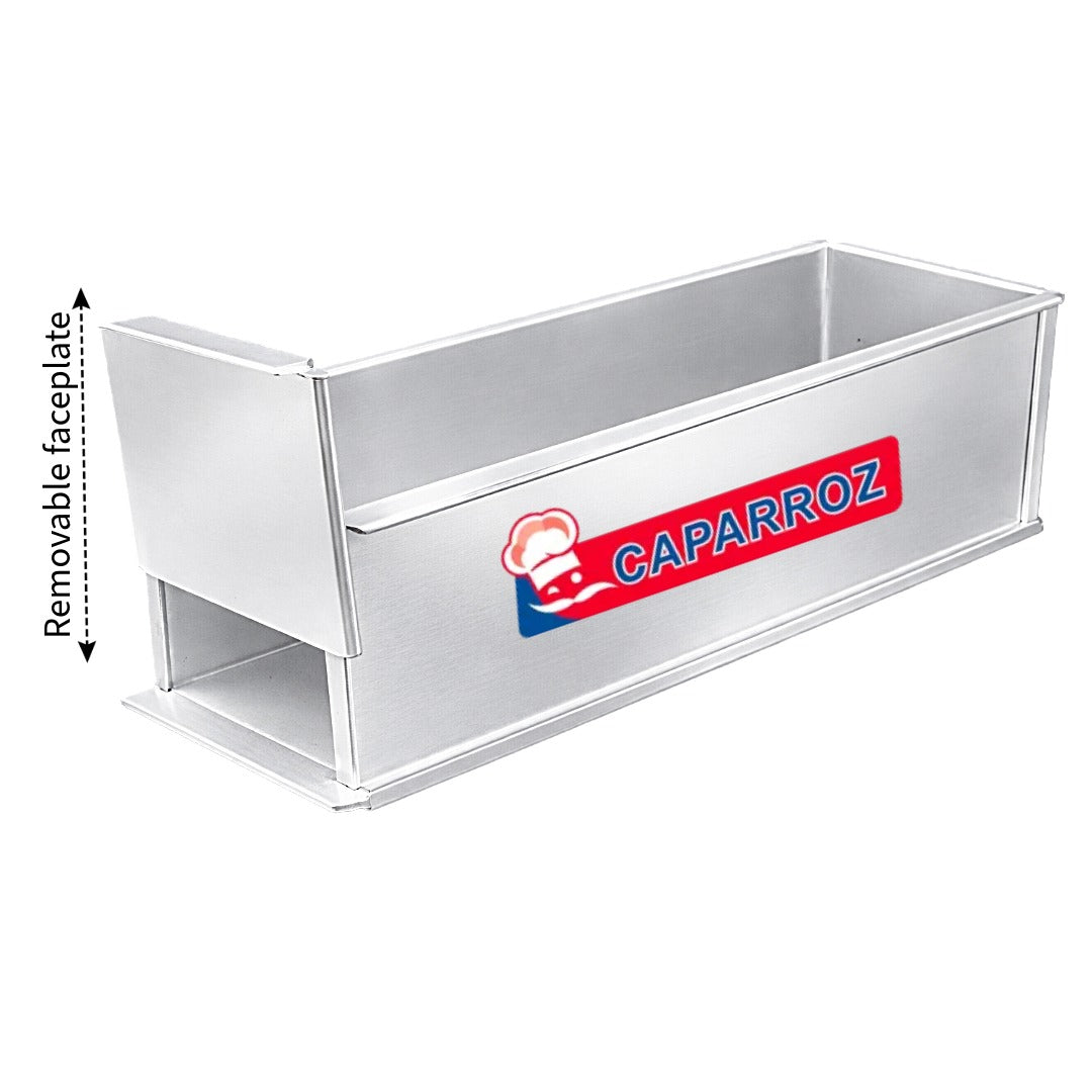 Aluminum Pan for Slice Cake – 32 x 10 x 10 cm – Removable faceplate by Caparroz