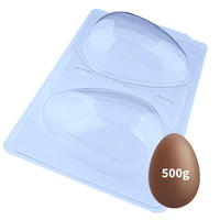 Thumbnail for PRO Plain Easter Egg 3-Part Chocolate Mold 500g Shell (BWB)