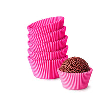 Thumbnail for Premium Greaseproof Paper Candy Cups for Brigadeiros – HOT PINK