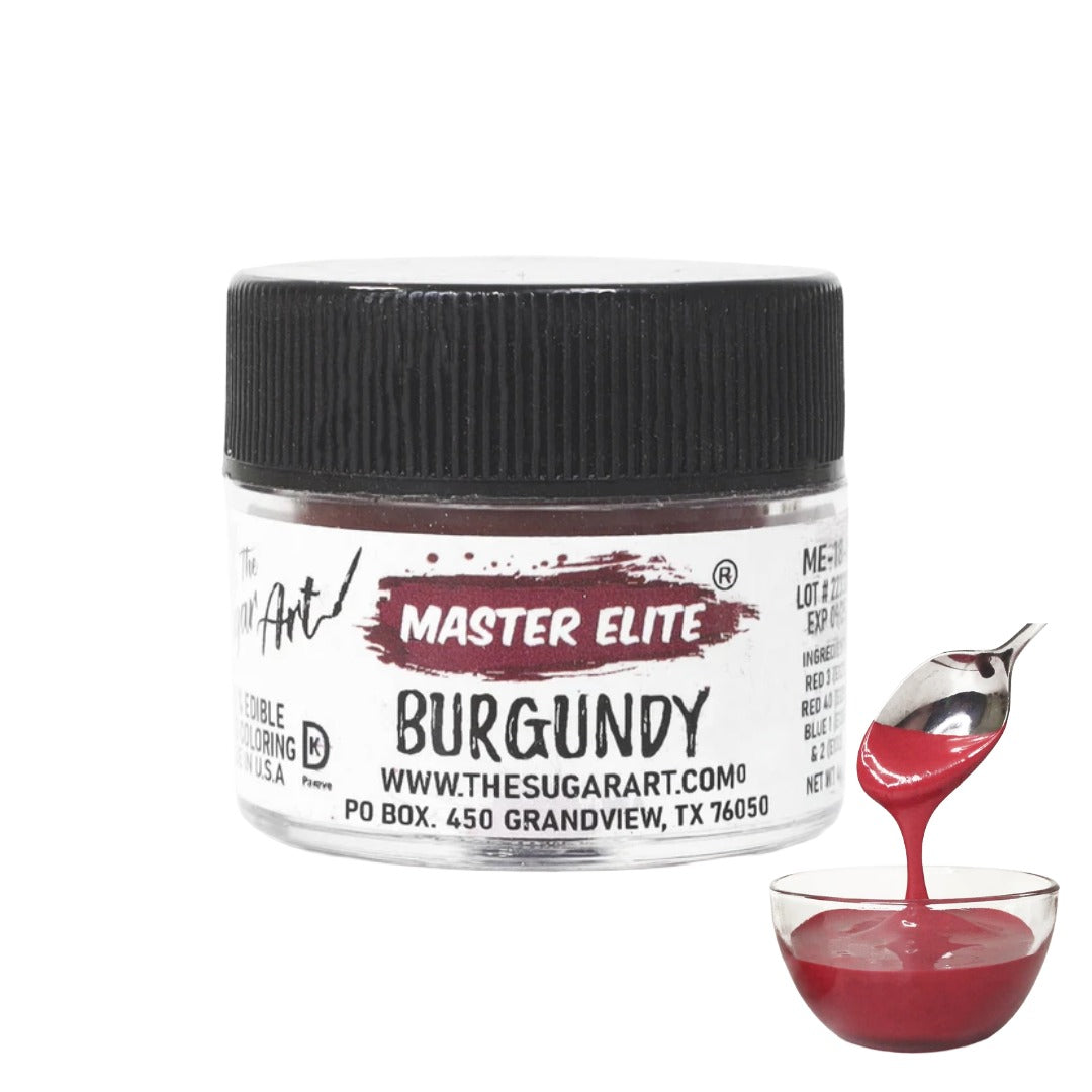 Burgundy Edible Paint Powder Elite Color™ (4g Jar)