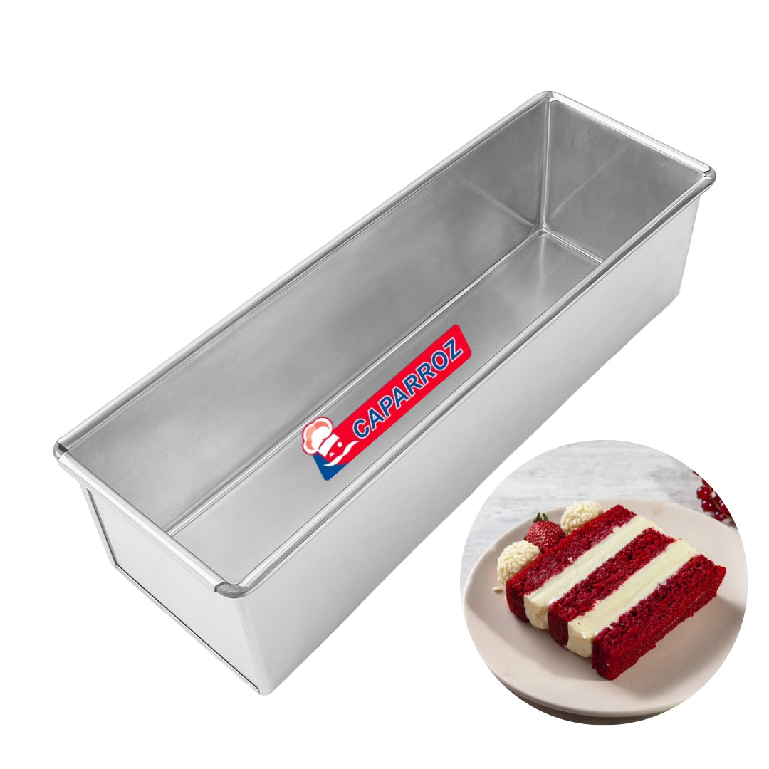 Aluminum Pan for Slice Cake – 32 x 10 x 9 cm – Professional Quality by Caparroz