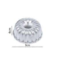 Thumbnail for Mini Bundt Cake Pans – Decorative Fluted Design | 9x4cm Aluminum Set of 6 by Caparroz