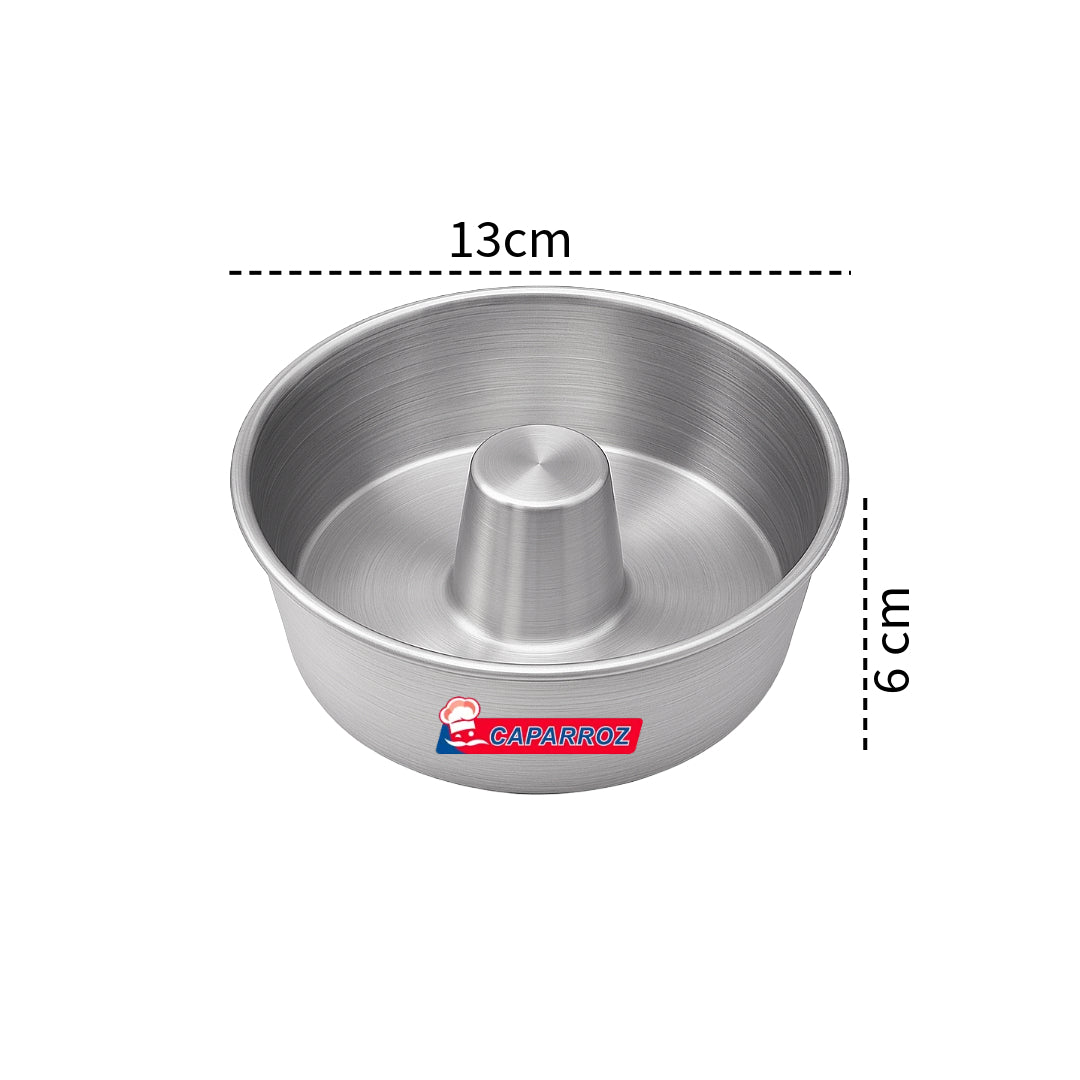 Mini Angel Food Cake Pan – Conical Tube Pan – 13x6cm – Aluminum by Caparroz