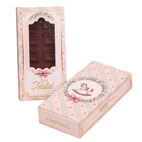 Thumbnail for Chocolate Bar Box 300g with Window - Grace Theme | Elegant Christmas Packaging (Pack of 10)