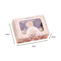 Thumbnail for 6 Cavities Christmas Brigadeiro Box with Clear Lid - Grace Theme (10 pack)